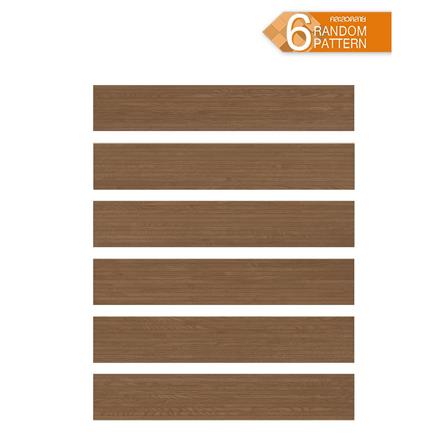 กระเบื้องพื้นพอร์ซเลน 20x120 ซม. TARA ไลน์เนอร์วู้ด น้ำตาลเข้ม PM 1.2 ตร.ม._1
