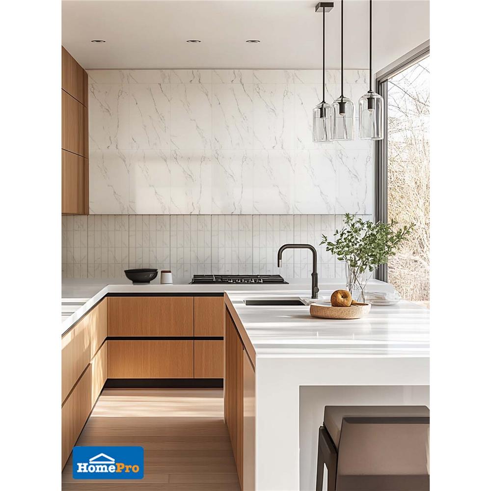 กระเบื้องผนัง 25x40 ซม. TARA อะมีร่า ไวท์ A 1 ตร.ม.