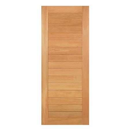 ประตูไม้สยาแดง ไม่เจาะลูกบิด VK 128 โมเดิร์น 80x200 ซม. สีธรรมชาติ