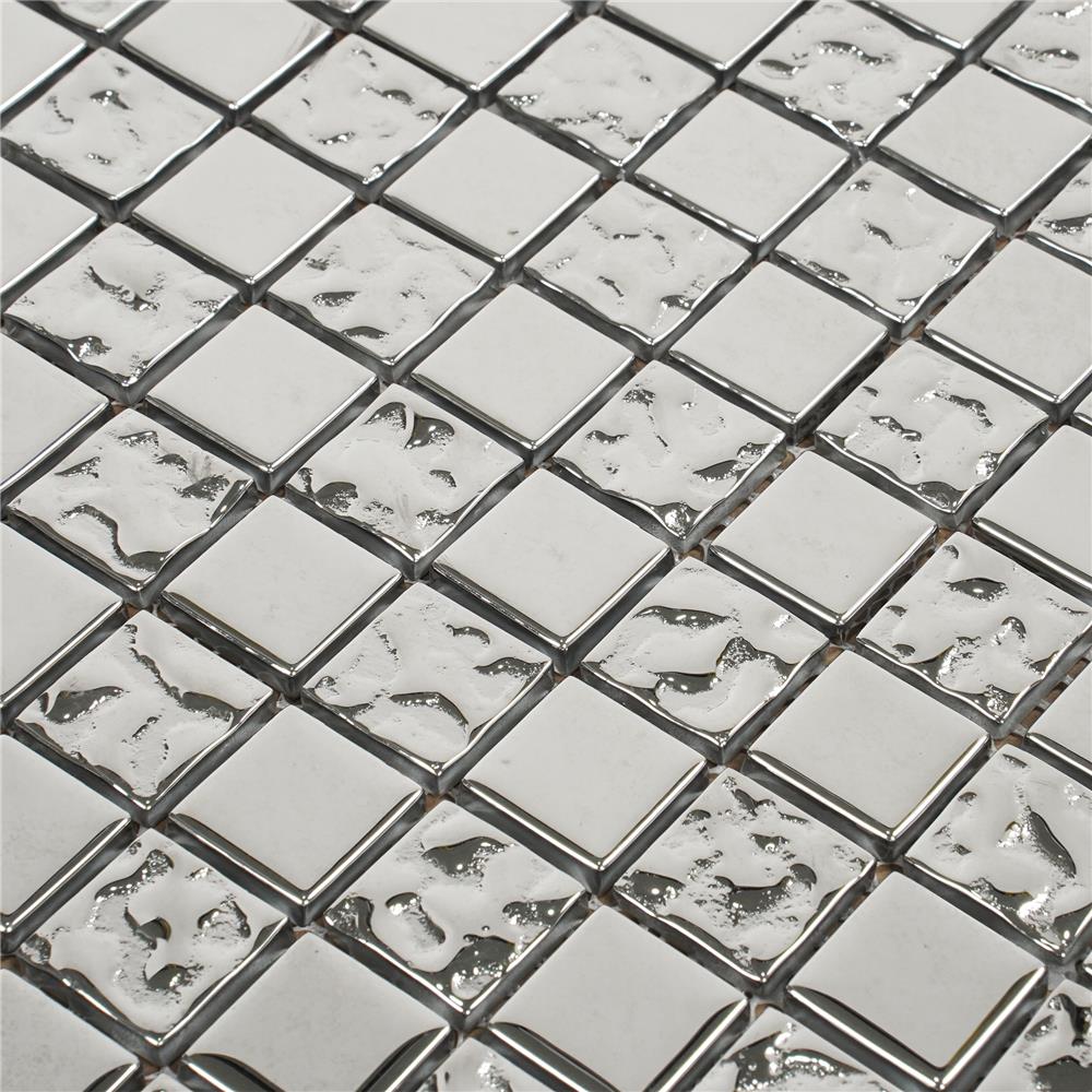 โมเสคแก้ว 30x30 ซม. TARA HPR-257 ริโก ซิลเวอร์