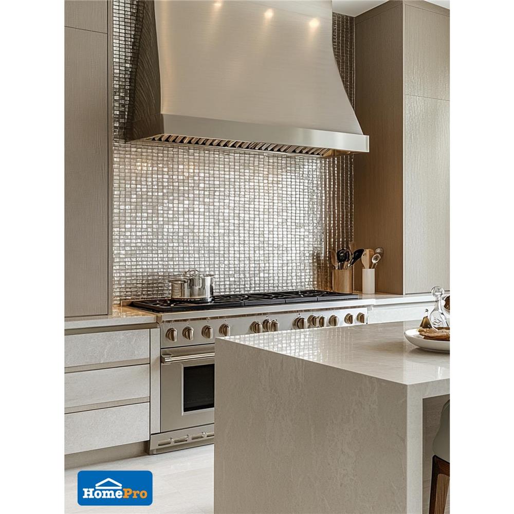 โมเสคแก้ว 30x30 ซม. TARA HPR-257 ริโก ซิลเวอร์