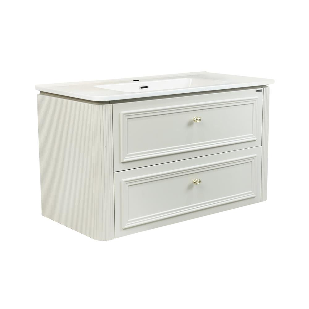 อ่างเคาน์เตอร์ MOYA PLUS A298 สีครีม