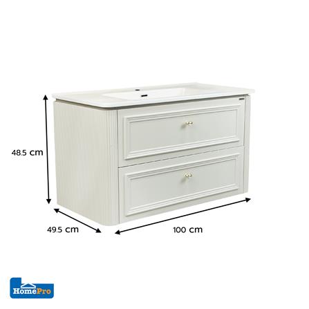 อ่างเคาน์เตอร์ MOYA PLUS A298 สีครีม_10