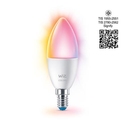 หลอด LED WIZ CANDLE SMART BULB BOHLAM PINTAR 4.9 วัตต์ RGB E14_6