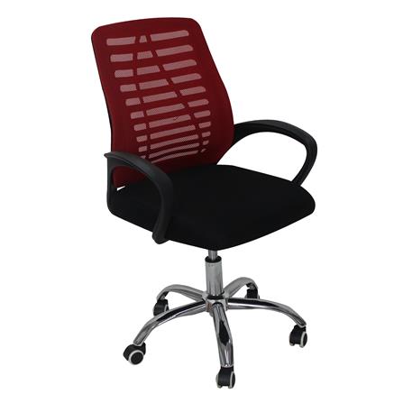 เก้าอี้สำนักงาน LUVORA LVR0064 สีดำ/แดง_2