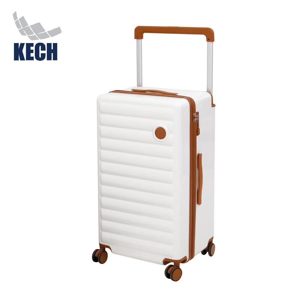 กระเป๋าเดินทาง 26 นิ้ว KECH LONDON สีขาว/น้ำตาล_0