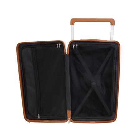 กระเป๋าเดินทาง 26 นิ้ว KECH LONDON สีขาว/น้ำตาล_3