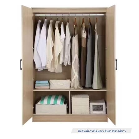 ตู้เสื้อผ้า 2 บานเปิด HOMEBEST W120 120 ซม. สีขาว_1