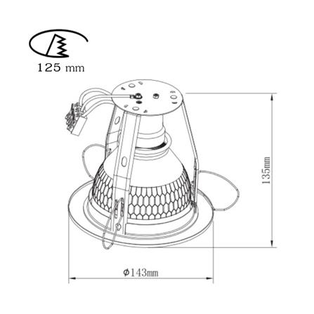 ดาวน์ไลท์ SYLVANIA BRAVO LITELL 5 นิ้ว สีขาว กลม_4