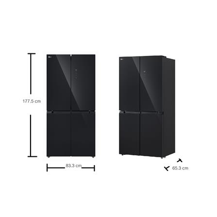 ตู้เย็น MULTI DOOR LG  GC-B47FMGAH.AMAPLMT 16.7 คิว กระจกดำ อินเวอร์เตอร์_6