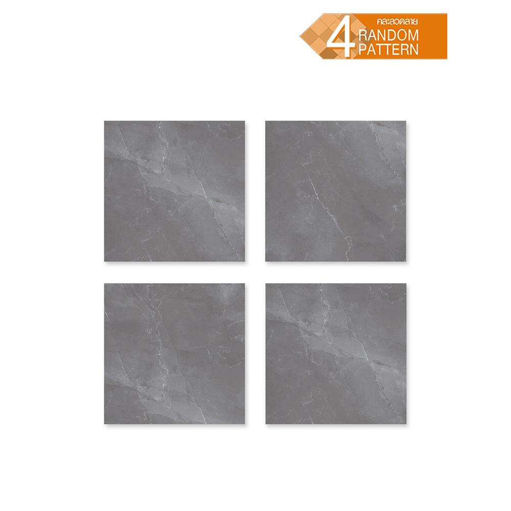 กระเบื้องพื้น 39.6x39.6 ซม. TARA ปูเน่ สีเทา 0.94 ตร.ม.