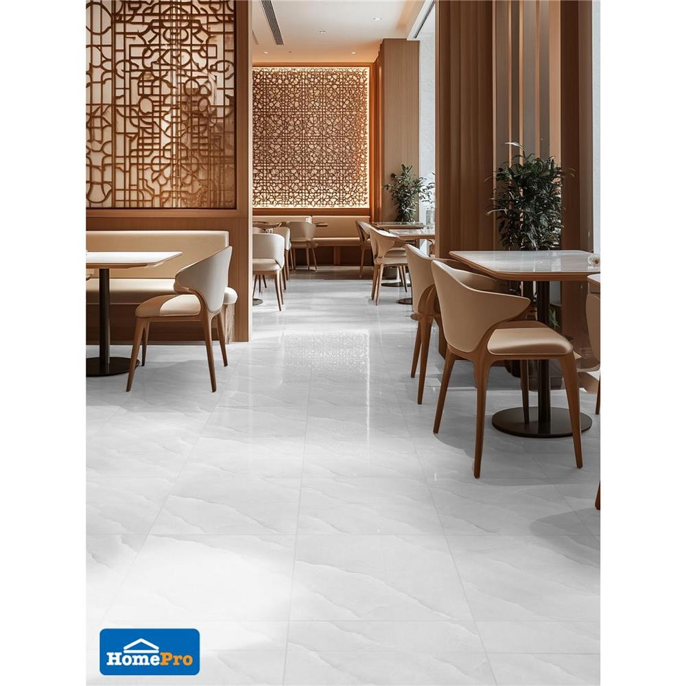 กระเบื้องพื้น 40x40 ซม. TARA อูน่ามาร์เบิ้ล สีเทา A 0.96 ตร.ม.