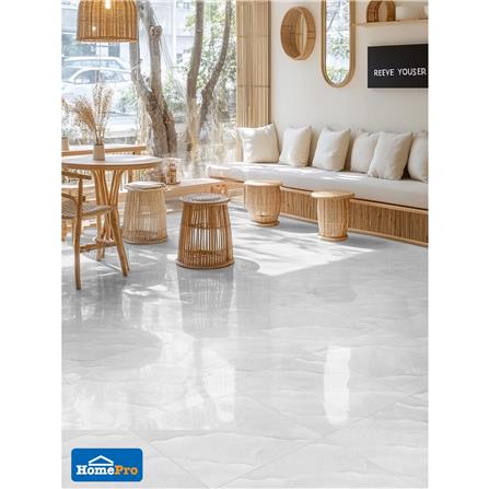 กระเบื้องพื้น 40x40 ซม. TARA อูน่ามาร์เบิ้ล สีเทา A 0.96 ตร.ม._4