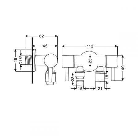วาล์วฝักบัว 2 ทาง RASLAND RA C311-C2222_1