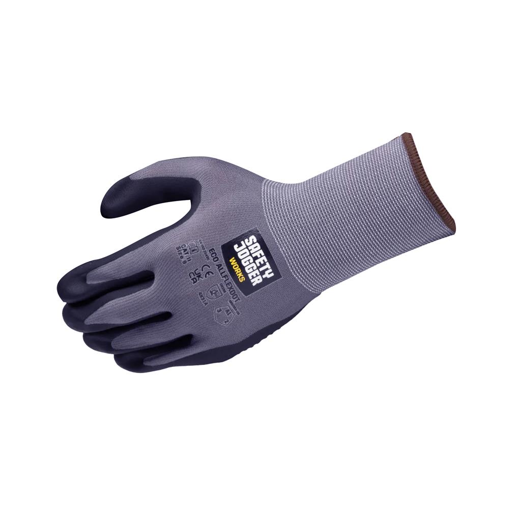 ถุงมือ SAFETY JOGGER ECO ALLFLEXDOT 4131A SIZE 9 สีดำ/เทา (แพ็ก 2 ชิ้น)