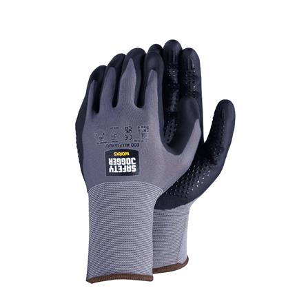 ถุงมือ SAFETY JOGGER ECO ALLFLEXDOT 4131A SIZE 9 สีดำ/เทา (แพ็ก 2 ชิ้น)_0