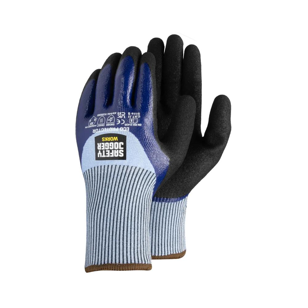 ถุงมือ HPPE SAFETY JOGGER ECO PROTECTOR 4X44C SIZE 9 สีน้ำเงิน (แพ็ก 2 ชิ้น)