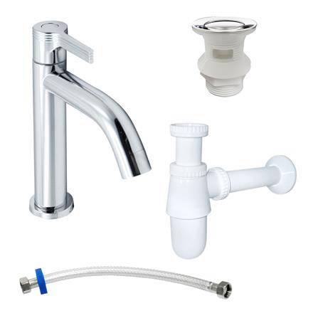 ชุดก๊อกอ่างล้างหน้า DONMARK GL-5123 สีโครม_0