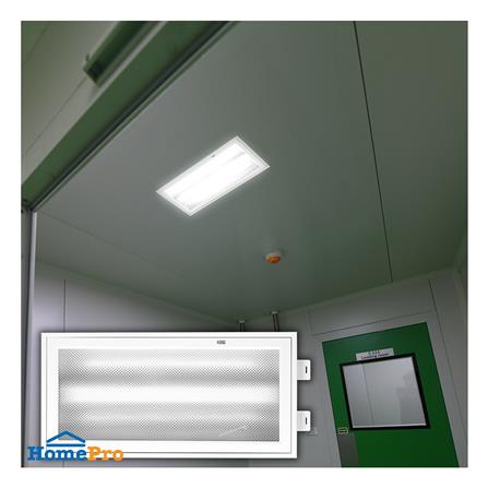 โคมตะแกรงฝังฝ้า L&E 9I-00734 2x600 มม. สีขาว_4