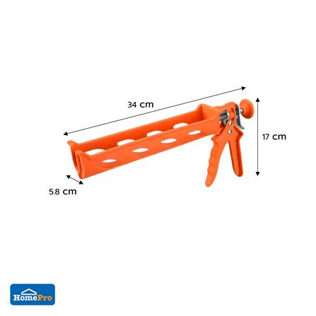 ปืนยิงซิลิโคน DEXZON ครึ่งวงกลม 9 นิ้ว สีส้ม_3