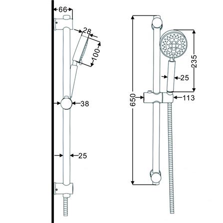 ชุดฝักบัวพร้อมราวเลื่อน BEN BN D442-D1234_7