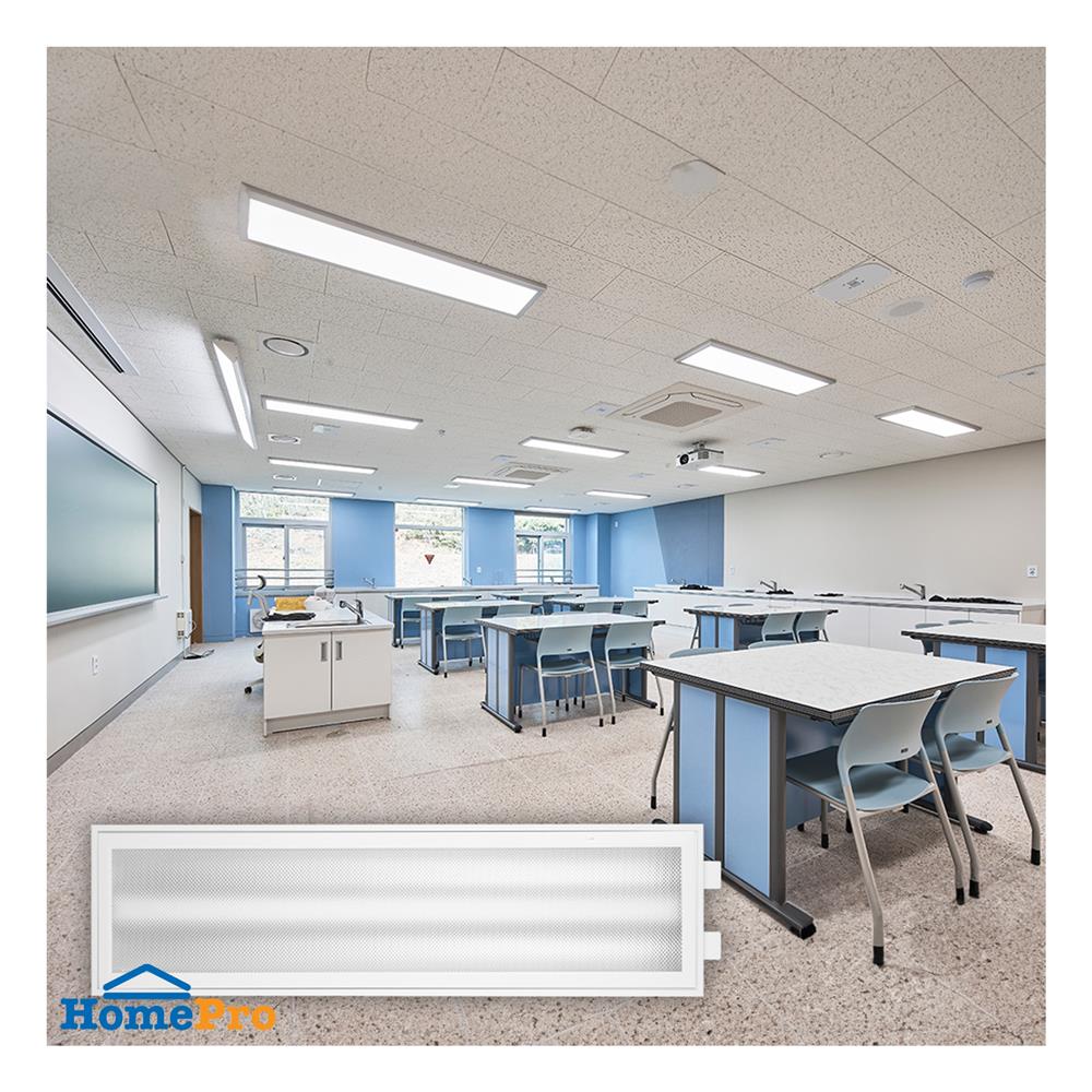 โคมตะแกรงฝังฝ้า L&E 9I-00738 2X1200 มม. สีขาว