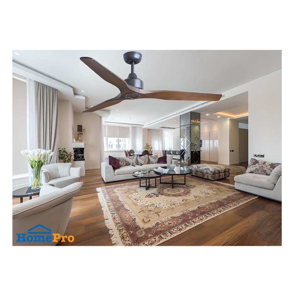 พัดลมไม่มีโคมไฟ WINFAVOUR WFDC56/DC41(ORB) 56 นิ้ว สีน้ำตาลเข้ม