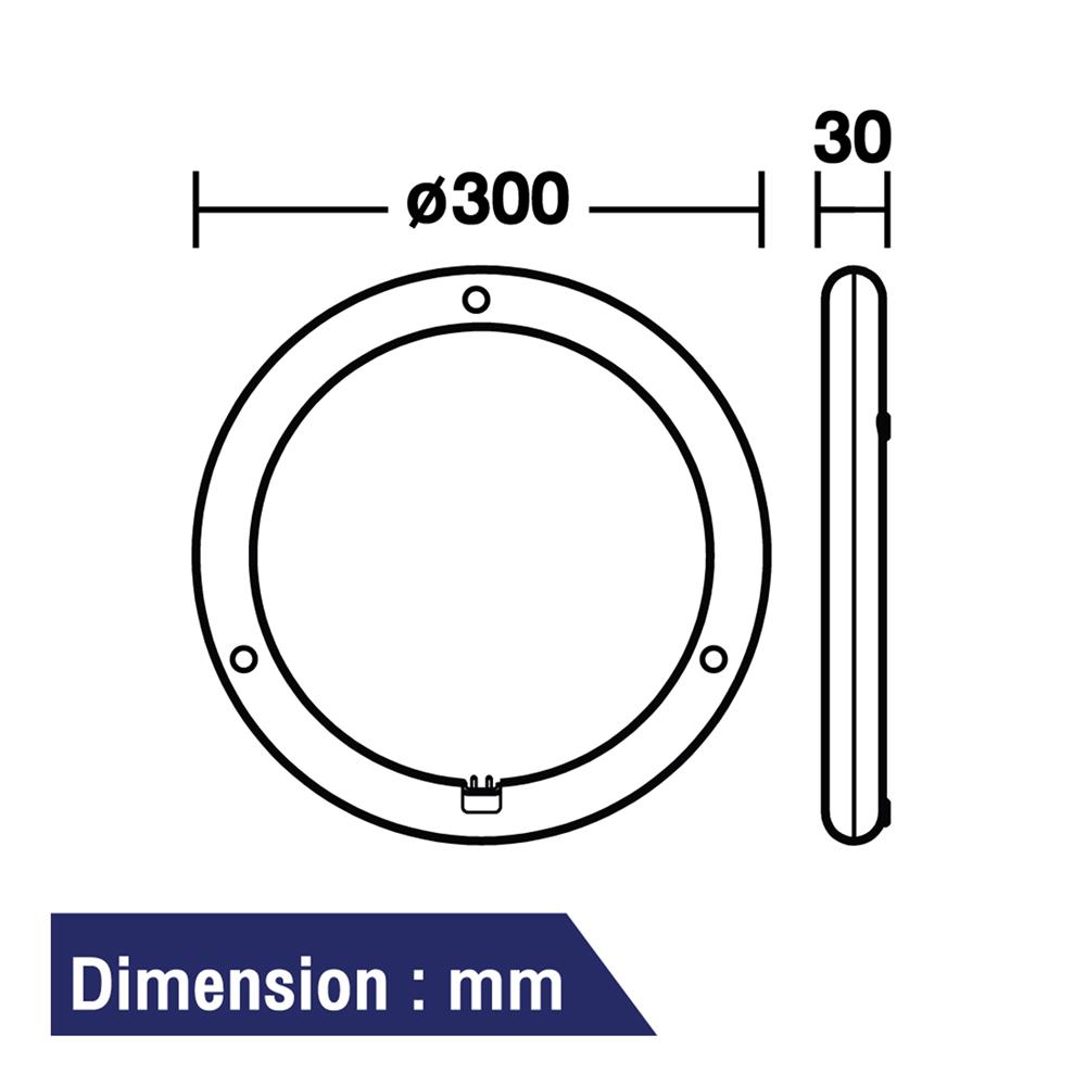 หลอด LED BEC MAGNET CIRCULAR 30 วัตต์ DAYLIGHT
