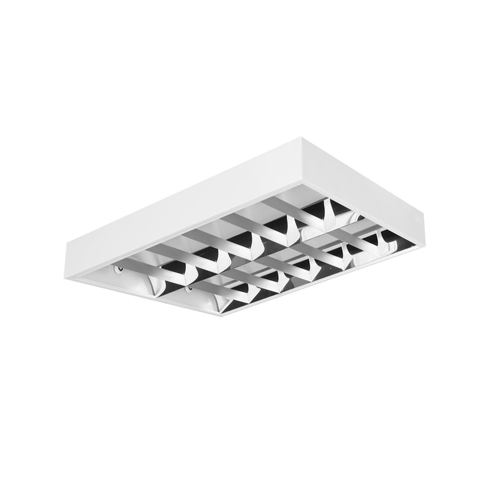 โคมตะแกรงติดลอย L&E 9I-00693 2x600 มม. สีขาว