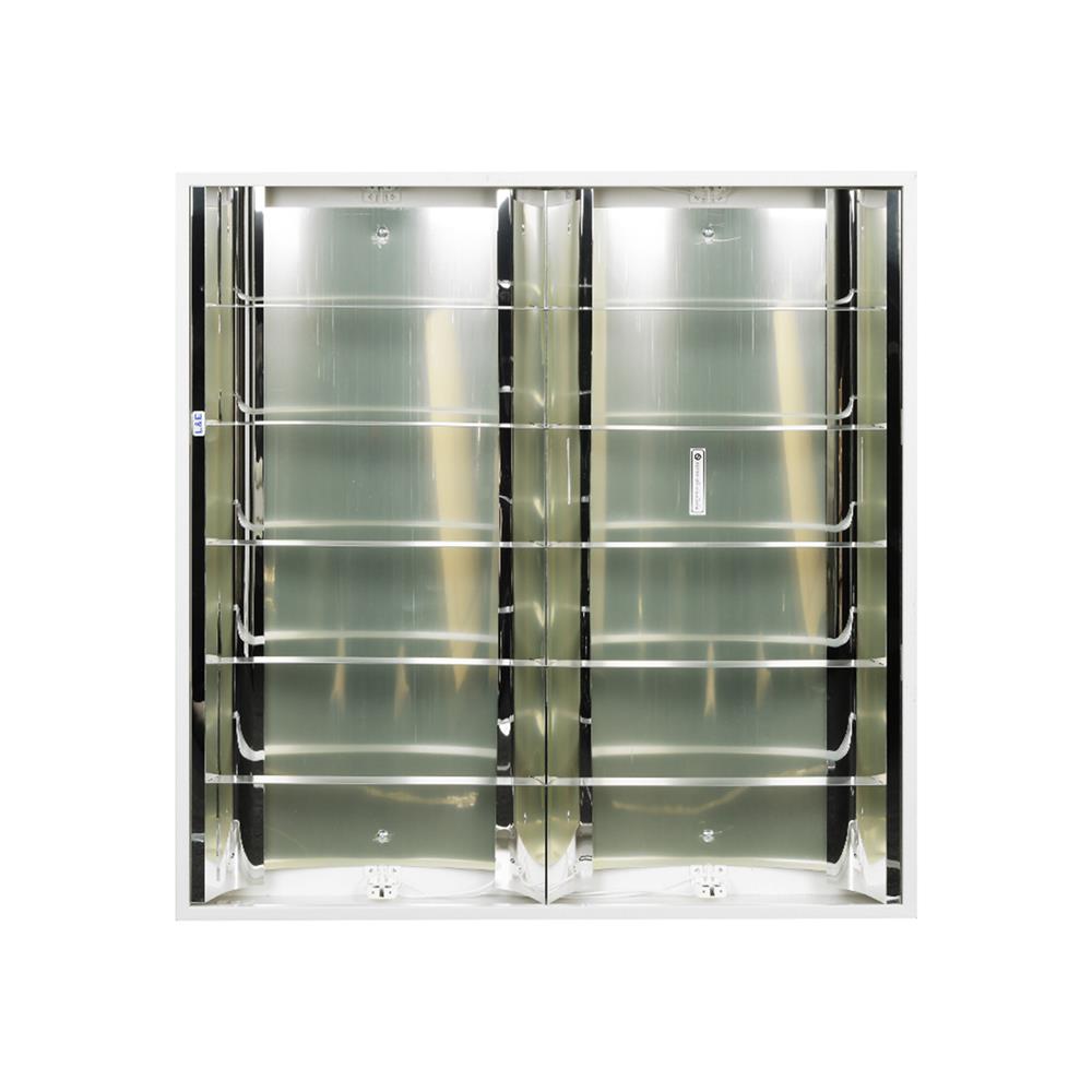 โคมตะแกรงติดลอย L&E 9I-00693 2x600 มม. สีขาว