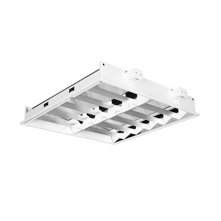 โคมตะแกรงฝังฝ้า L&E 99-00488 2X600 มม. สีขาว_0