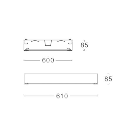 โคมติดลอย L&E 9I-00716 2X600 มม. สีขาว_4