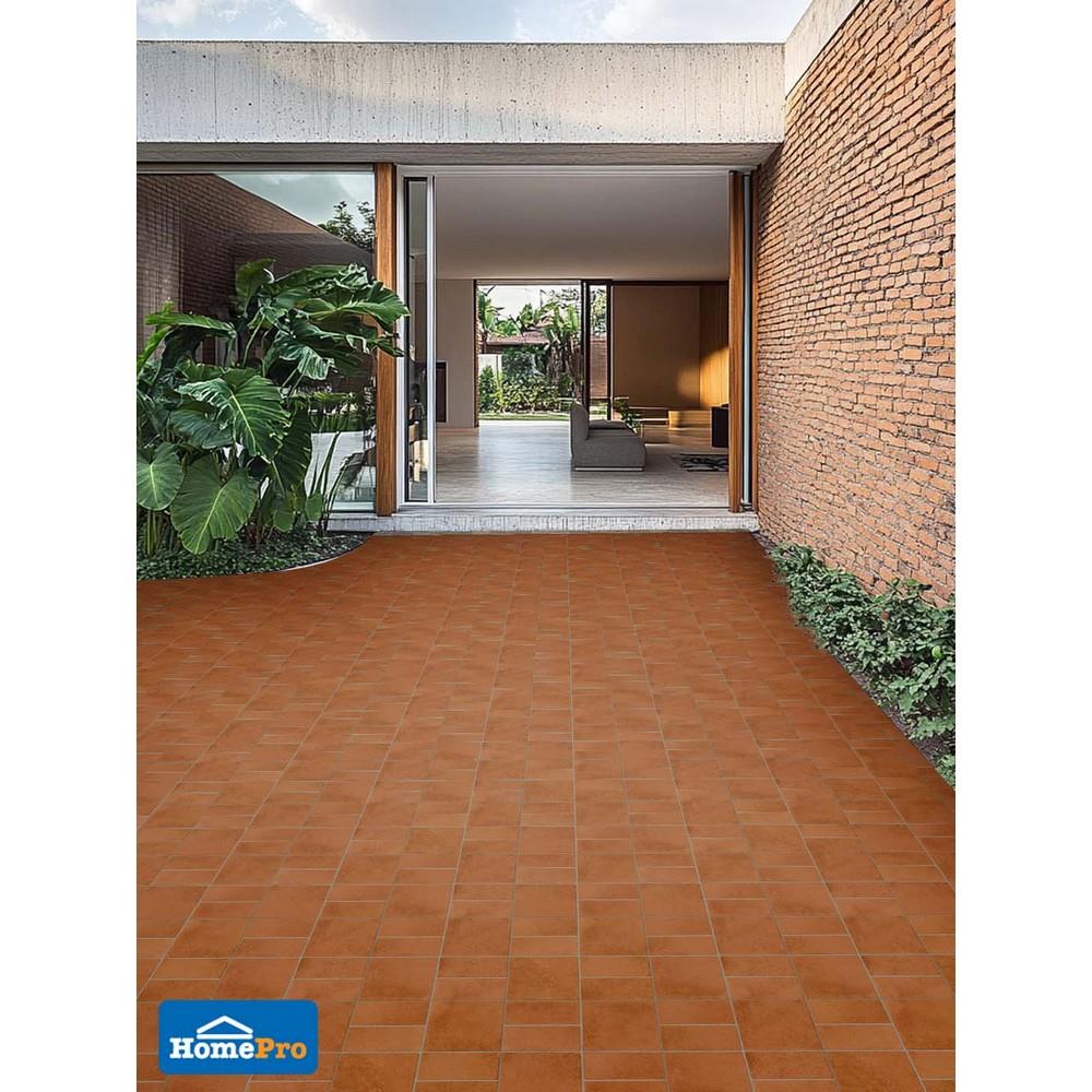 กระเบื้องพื้นพอร์ซเลน  16x16 นิ้ว COTTO ไซรัส เคลย์ น้ำตาล PM 0.96 ตร.ม.