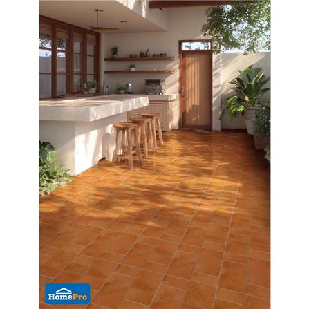 กระเบื้องพื้นพอร์ซเลน  16x16 นิ้ว COTTO ไซรัส เคลย์ น้ำตาล PM 0.96 ตร.ม._5