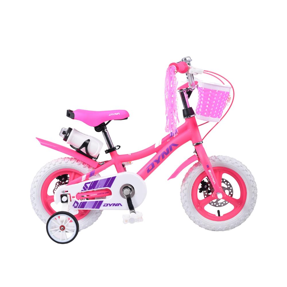 จักรยานเด็กสี่ล้อ 12 นิ้ว DYNASTAR สีชมพู