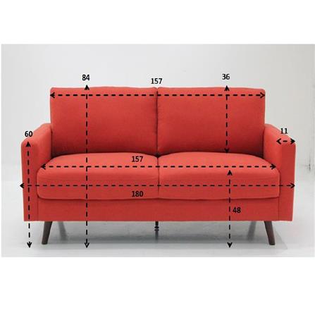 โซฟา 3 ที่นั่ง KONCEPT HOMERUN 19218489 สีส้ม_7