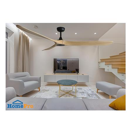 พัดลมไม่มีโคมไฟ WINFAVOUR WFDC72/DC46(ORB) 72 นิ้ว สีน้ำตาล_1