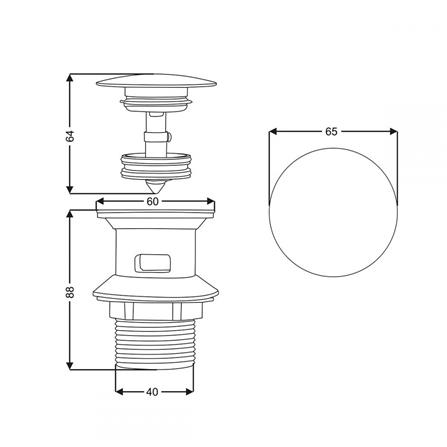 สะดืออ่างล้างหน้าแบบกด RASLAND RA1111-K8888_5