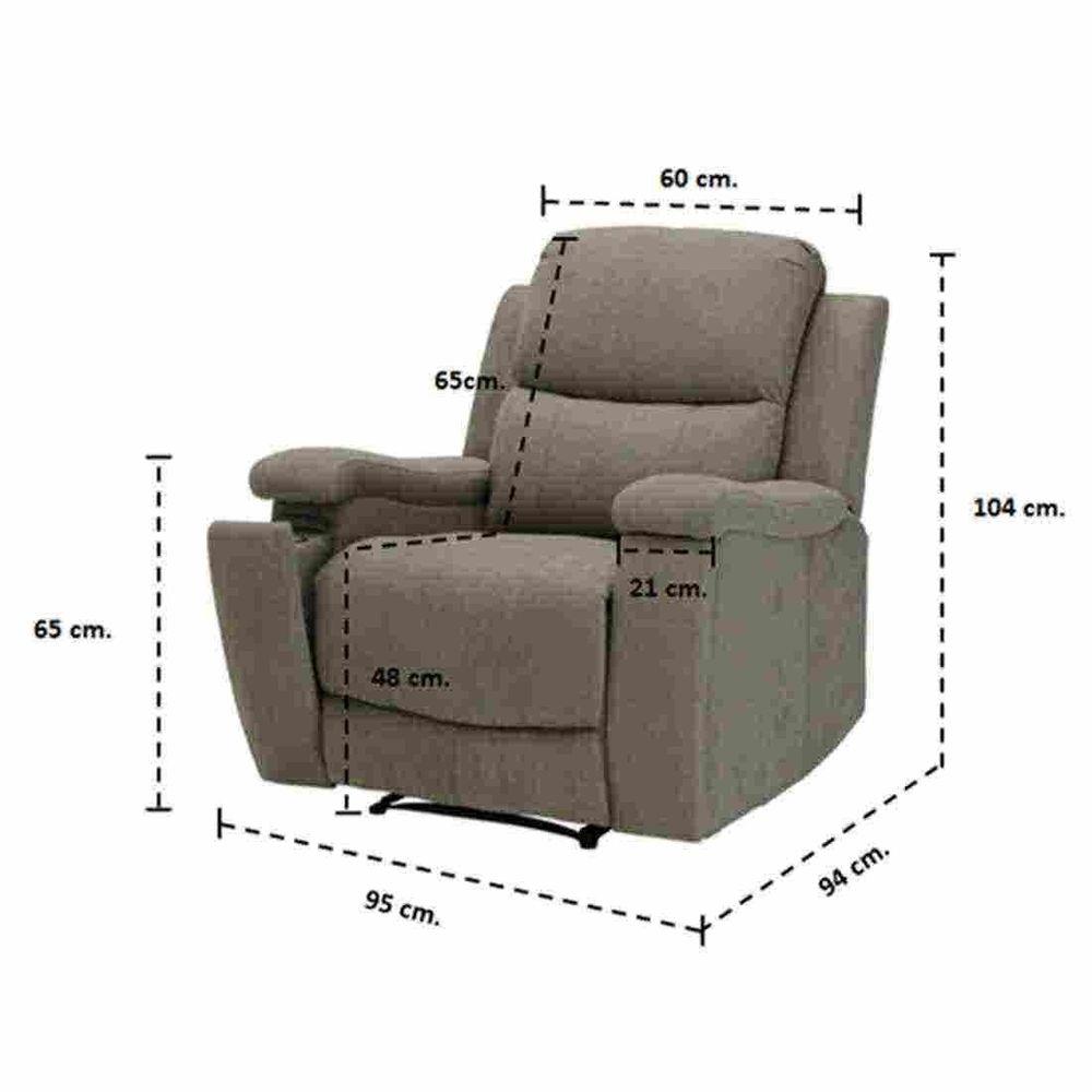 RECLINER KONCEPT ZYNC 19170418 สีน้ำตาล