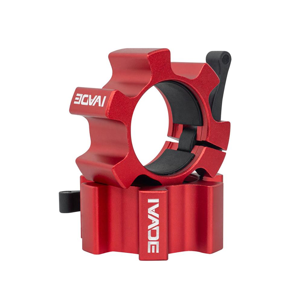 คลิปล็อกคานบาร์เบล 2 นิ้ว IVADE สีแดง