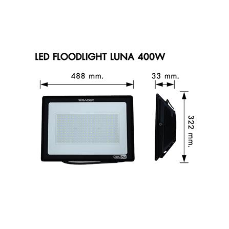 สปอตไลท์ภายนอก LED FLOODLIGHT RACER LUNA 400 วัตต์ DAYLIGHT_5