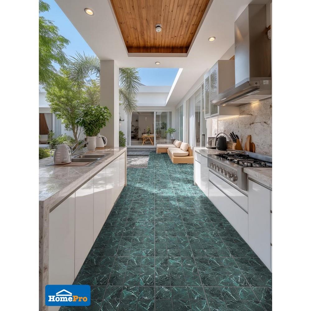 กระเบื้องพื้นพอร์ซเลน  16x16 นิ้ว COTTO ทารอน เขียว PM 0.96 ตร.ม.