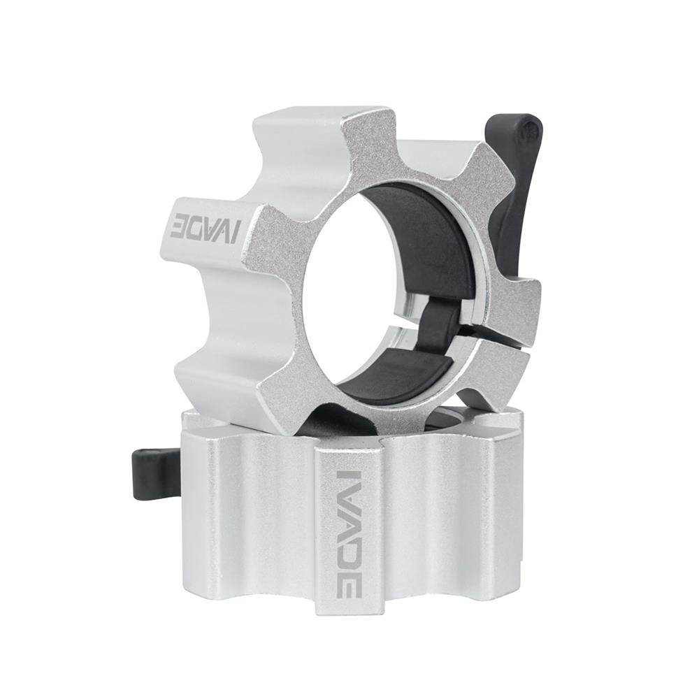 คลิปล็อกคานบาร์เบล 2 นิ้ว IVADE สีเงิน