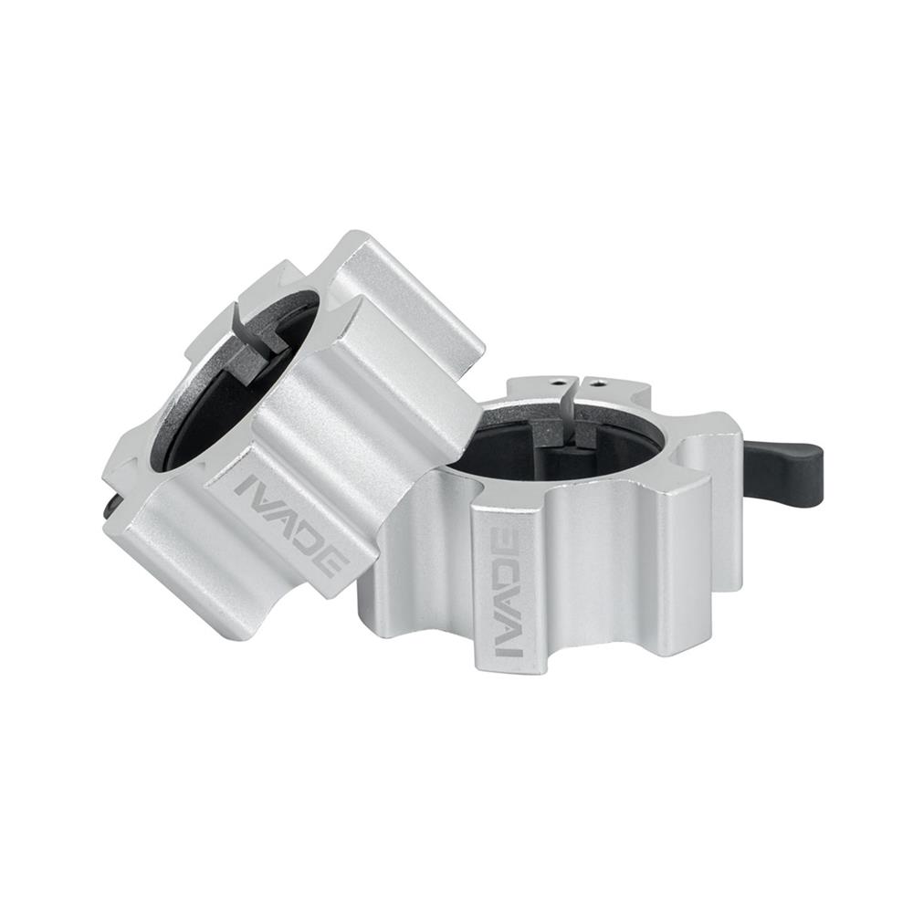 คลิปล็อกคานบาร์เบล 2 นิ้ว IVADE สีเงิน
