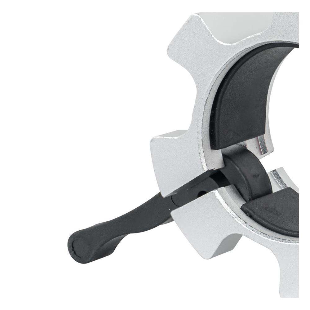 คลิปล็อกคานบาร์เบล 2 นิ้ว IVADE สีเงิน