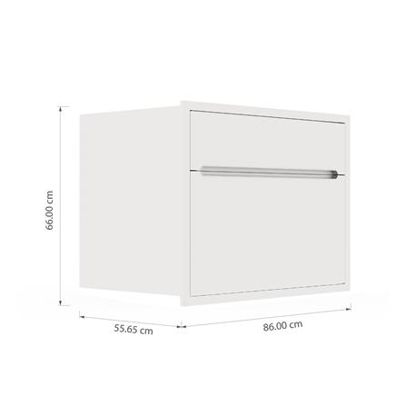 ตู้ลิ้นชัก KITZCHO CURVE 86x66 ซม. สี DIAMOND_5