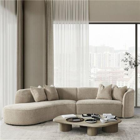 โซฟาเข้ามุมซ้าย SB FURNITURE HAPPINESS 19220128 สีครีม_4