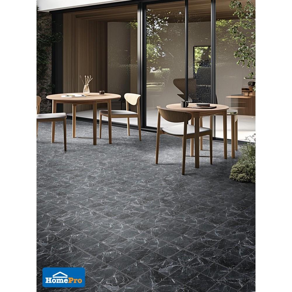 กระเบื้องพื้นพอร์ซเลน  16x16 นิ้ว COTTO ทารอน เทา PM 0.96 ตร.ม.