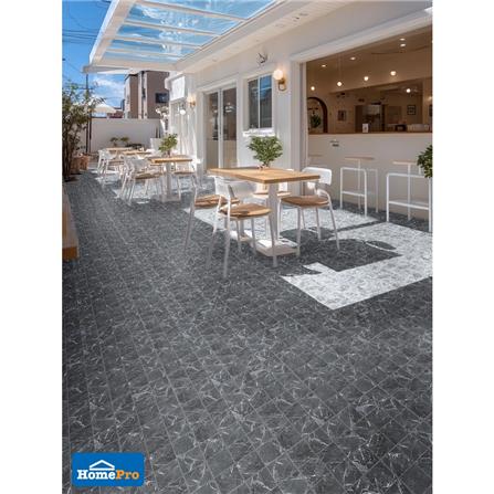 กระเบื้องพื้นพอร์ซเลน  16x16 นิ้ว COTTO ทารอน เทา PM 0.96 ตร.ม._4