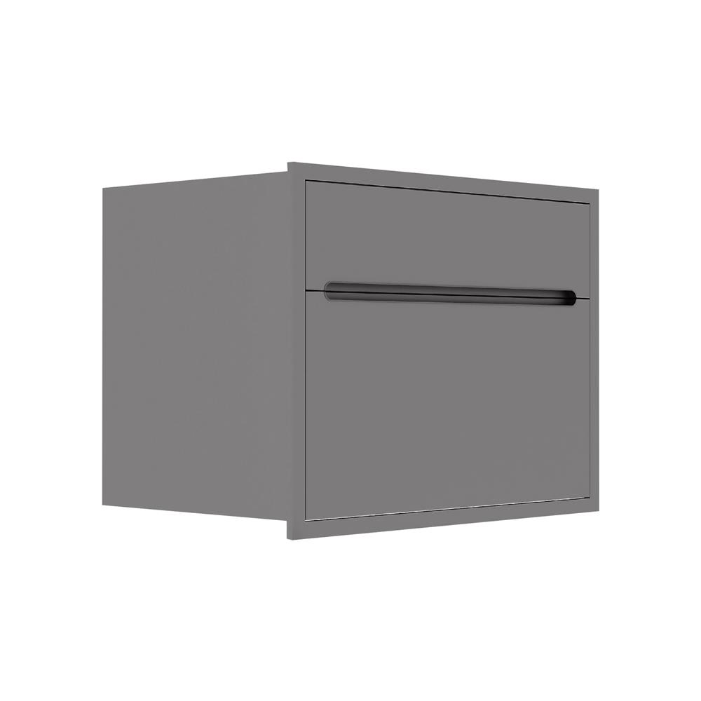 ตู้ลิ้นชัก KITZCHO CURVE 86x66 ซม. GREY GRAPHITE